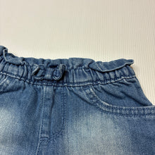 Load image into Gallery viewer, Girls The Children's Place, blue denim shorts, elasticated, EUC, size 2,  