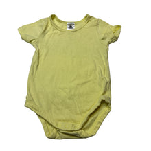 Load image into Gallery viewer, Unisex Dymples, yellow stretchy bodysuit / romper, EUC, size 0,  