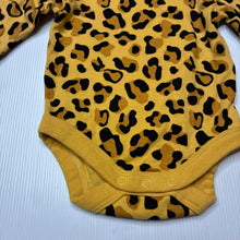 Load image into Gallery viewer, Unisex Baby Berry, animal print cotton bodysuit / romper, EUC, size 000,  