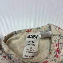 Load image into Gallery viewer, Girls Cotton On, floral stretchy bodysuit / romper, FUC, size 00,  