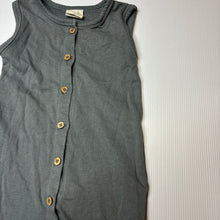 Load image into Gallery viewer, Unisex BUCK &amp; BAA, grey organic cotton overalls / romper, EUC, size 2,  