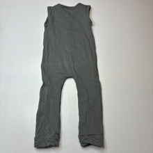 Load image into Gallery viewer, Unisex BUCK &amp; BAA, grey organic cotton overalls / romper, EUC, size 2,  