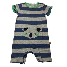 Load image into Gallery viewer, Boys Sprout, striped cotton romper, koala, wash fade, FUC, size 2,  