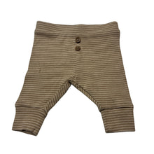 Load image into Gallery viewer, Unisex Next, striped stretchy leggings / bottoms, GUC, size 0000,  