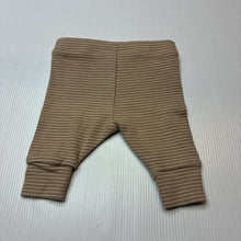 Load image into Gallery viewer, Unisex Next, striped stretchy leggings / bottoms, GUC, size 0000,  