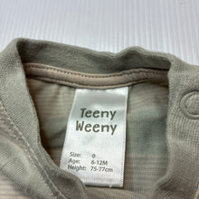 Load image into Gallery viewer, Unisex Teeny Weeny, striped cotton tee / top, GUC, size 0,  