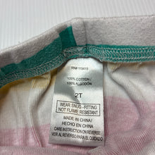 Load image into Gallery viewer, Girls cotton, pyjama pants / bottoms, GUC, size 2,  