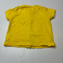 Load image into Gallery viewer, Unisex Mini Klub, yellow cotton short sleeve top, EUC, size 000,  