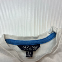 Load image into Gallery viewer, Unisex MAINE, white cotton bodysuit / romper, EUC, size 000,  
