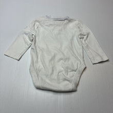 Load image into Gallery viewer, Unisex MAINE, white cotton bodysuit / romper, EUC, size 000,  