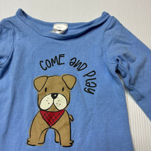 Load image into Gallery viewer, Unisex Dymples, soft feel stretchy bodysuit / romper, dog, EUC, size 00,  