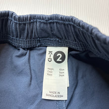 Load image into Gallery viewer, Boys KID, blue stretch cotton shorts, elasticated, FUC, size 2,  