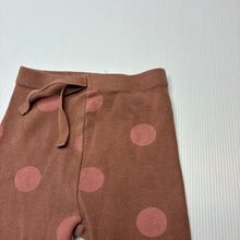 Load image into Gallery viewer, Girls Zara, brown stretchy leggings, elasticated, Inside leg: 25.5cm, GUC, size 2,  