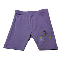 Load image into Gallery viewer, Girls Mango, purple stretchy bike shorts, unicorn, GUC, size 4,  