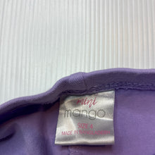 Load image into Gallery viewer, Girls Mango, purple stretchy bike shorts, unicorn, GUC, size 4,  