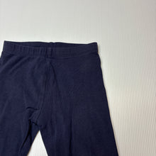 Load image into Gallery viewer, Girls DUNNES STORES, navy stretchy leggings, Inside leg: 29cm, GUC, size 2,  