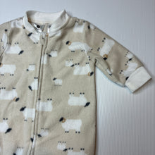 Load image into Gallery viewer, Unisex Dymples, soft fleece zip coverall / romper, EUC, size 00,  