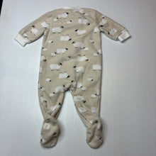 Load image into Gallery viewer, Unisex Dymples, soft fleece zip coverall / romper, EUC, size 00,  