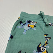 Load image into Gallery viewer, Unisex Bluey, fleece lined shorts, elasticated, EUC, size 3,  