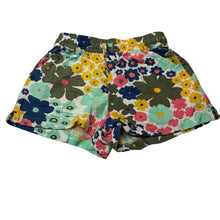 Load image into Gallery viewer, Girls Cotton On, X SAGE CLARE, colourful floral cotton shorts, elasticated, EUC, size 6,  