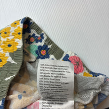 Load image into Gallery viewer, Girls Cotton On, X SAGE CLARE, colourful floral cotton shorts, elasticated, EUC, size 6,  