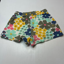 Load image into Gallery viewer, Girls Cotton On, X SAGE CLARE, colourful floral cotton shorts, elasticated, EUC, size 6,  