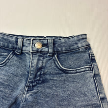 Load image into Gallery viewer, Girls 1964 Denim Co, blue stretch denim shorts, adjustable, GUC, size 3,  