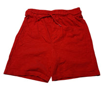 Load image into Gallery viewer, Unisex Anko, red cotton shorts, elasticated, GUC, size 7,  