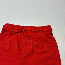 Load image into Gallery viewer, Unisex Anko, red cotton shorts, elasticated, GUC, size 7,  
