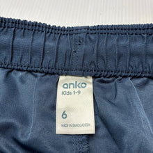 Load image into Gallery viewer, Boys Anko, lightweight board shorts, elasticated, GUC, size 6,  