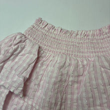 Load image into Gallery viewer, Girls KID, pink white &amp; metallic silver skirt, elasticated, EUC, size 4,  