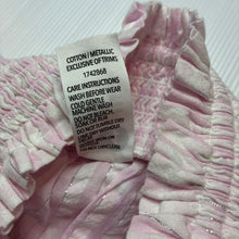Load image into Gallery viewer, Girls KID, pink white &amp; metallic silver skirt, elasticated, EUC, size 4,  