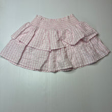 Load image into Gallery viewer, Girls KID, pink white &amp; metallic silver skirt, elasticated, EUC, size 4,  