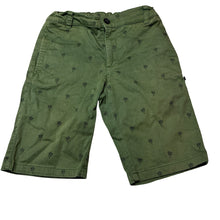 Load image into Gallery viewer, Boys Bauhaus, green stretch cotton shorts, adjustable, FUC, size 12,  