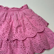 Load image into Gallery viewer, Girls David Jones, lined broderie cotton skirt, elasticated, GUC, size 3,  