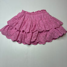 Load image into Gallery viewer, Girls David Jones, lined broderie cotton skirt, elasticated, GUC, size 3,  
