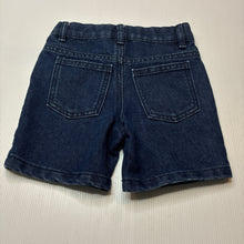 Load image into Gallery viewer, Unisex Anko, dark denim shorts, adjustable, EUC, size 3,  