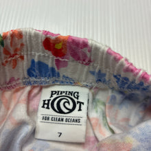 Load image into Gallery viewer, Girls Piping Hot, colourful cotton skirt, elasticated, EUC, size 7,  