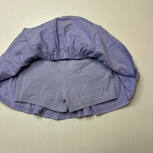 Load image into Gallery viewer, Girls purple, skirt, built-in shorts, elasticated, FUC, size 4,  