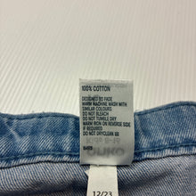 Load image into Gallery viewer, Girls Anko, blue denim skirt, adjustable, L: 34cm, EUC, size 10,  