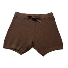 Load image into Gallery viewer, Girls Target, brown knitted cotton shorts, elasticated, EUC, size 4,  