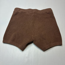 Load image into Gallery viewer, Girls Target, brown knitted cotton shorts, elasticated, EUC, size 4,  