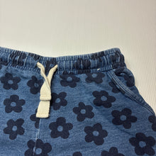 Load image into Gallery viewer, Girls Cotton On, floral knit cotton shorts, elasticated, GUC, size 6,  