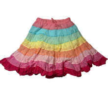 Load image into Gallery viewer, Girls Milkshake, lined colourful lightweight cotton skirt, elasticated, L: 42cm, GUC, size 6,  