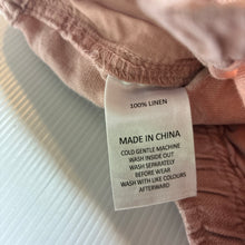 Load image into Gallery viewer, Boys ACADEMY ROOKIE, pink linen shorts, elasticated, GUC, size 7,  