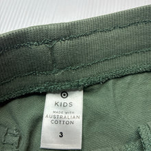 Load image into Gallery viewer, Boys Target, khaki Aust cotton shorts, elasticated, GUC, size 3,  