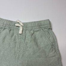 Load image into Gallery viewer, Boys Anko, green linen / cotton shorts, elasticated, EUC, size 7,  