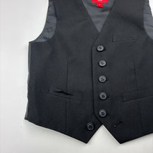 Load image into Gallery viewer, Boys Fred Bracks, black suit / formal waistcoat / vest, EUC, size 7,  