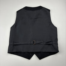Load image into Gallery viewer, Boys Fred Bracks, black suit / formal waistcoat / vest, EUC, size 7,  