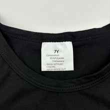 Load image into Gallery viewer, Boys black, soft feel stretchy tee / top, EUC, size 7,  